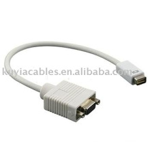 OEM 15CM Mini DVI al adaptador del VGA Cable video del monitor